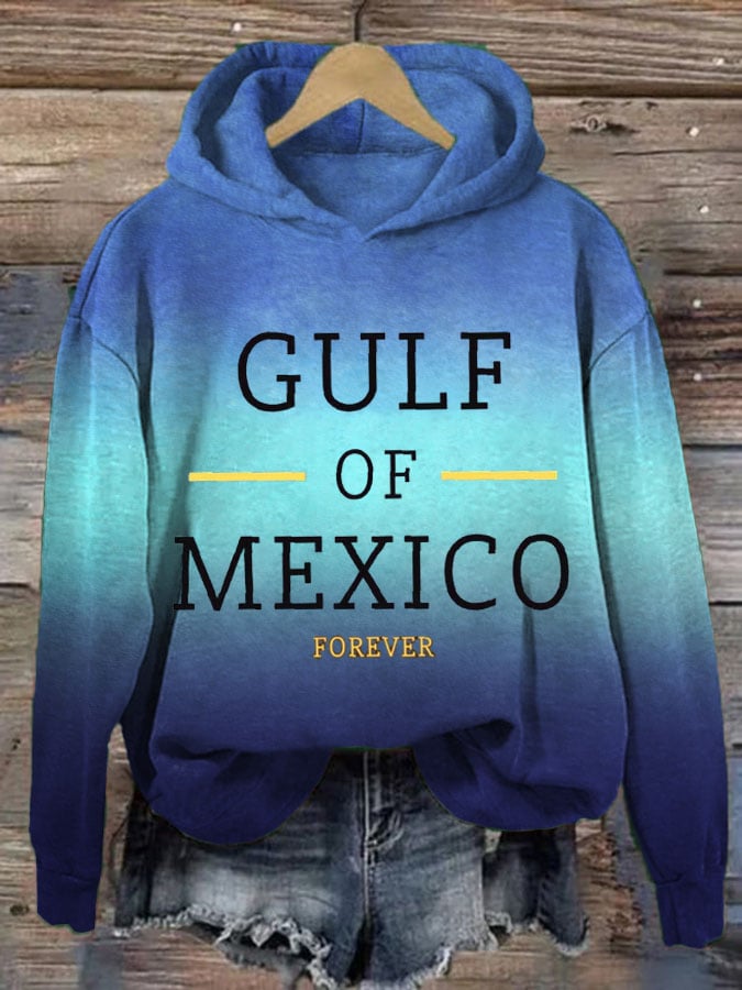 Women's Forever Gulf of Mexico Print Casual Sweatshirt
