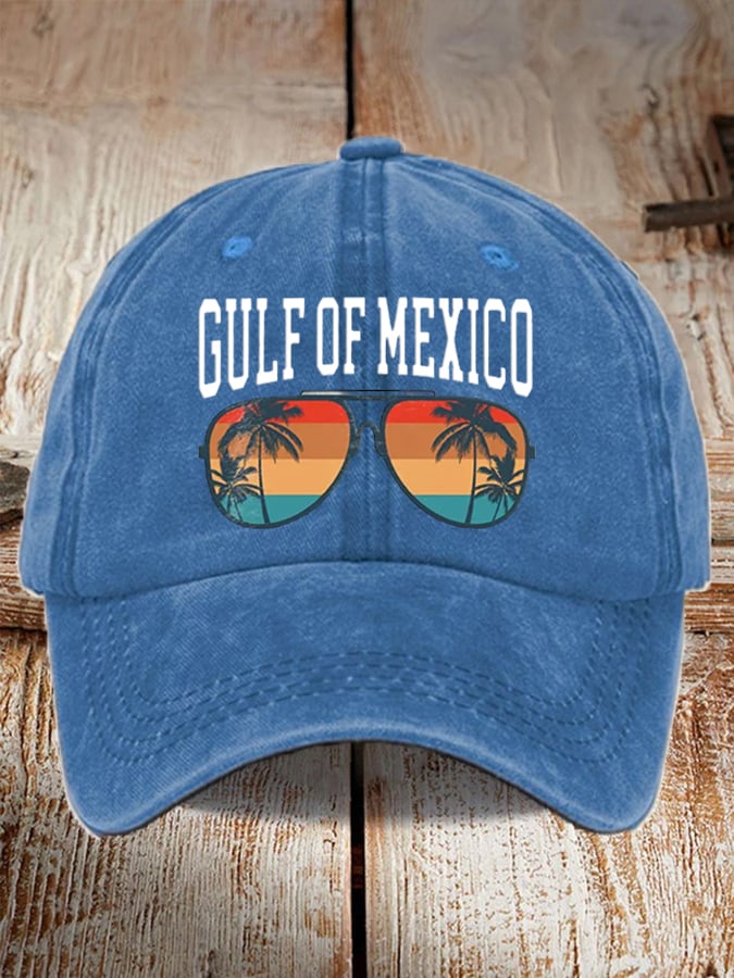 Unisex Gulf of Mexico Sunset Print Baseball Cap