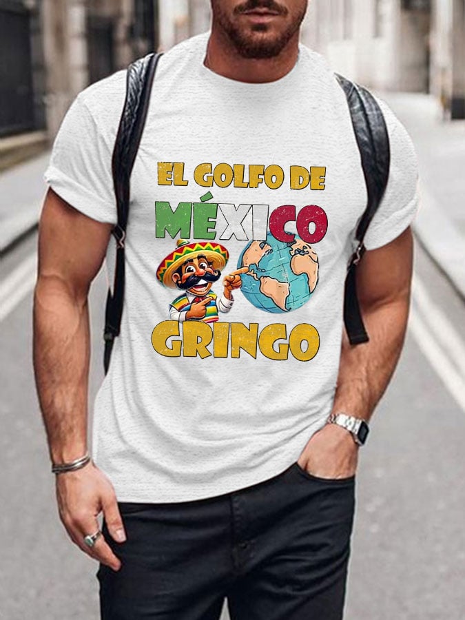 Men's "The Gulf of Mexico Gringo" printed T-shirt