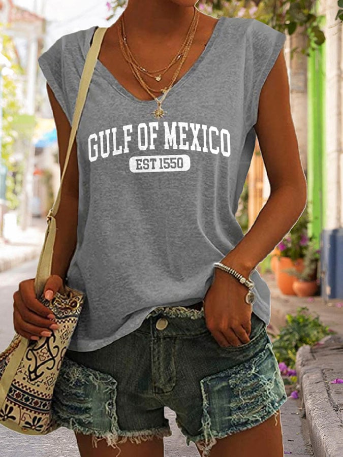 Women's Gulf Of Mexico Print Tank Top