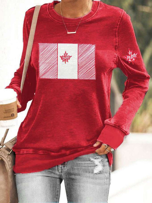 Women's Canada Travel Printed Sweatshirt