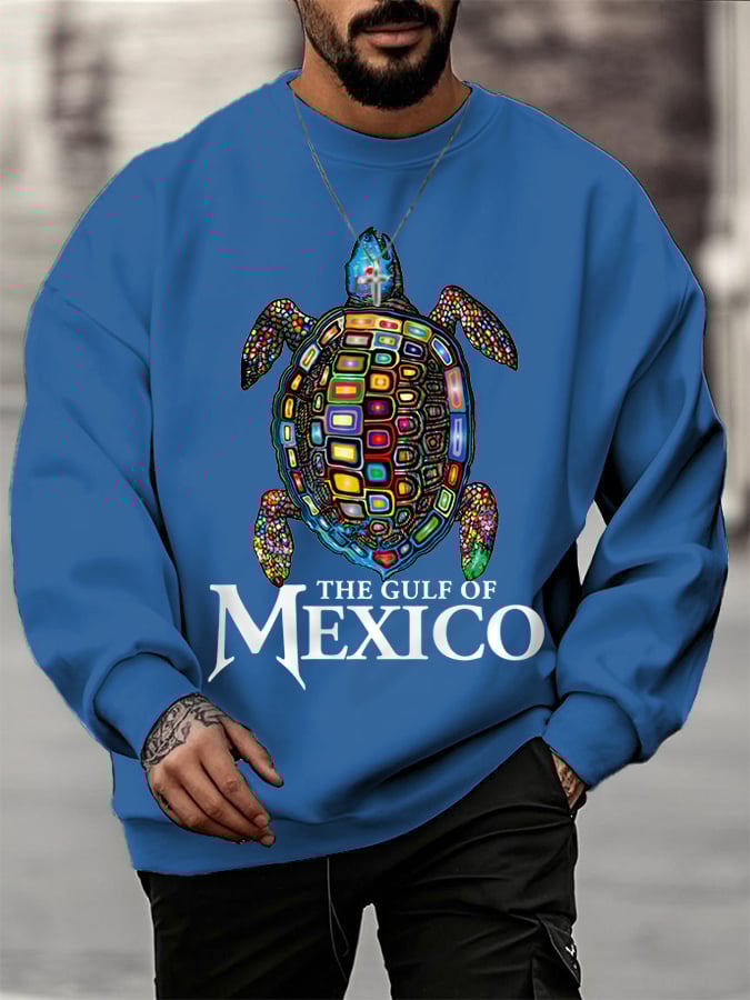 Men's The Gulf Of Mexico Forever Sea Turtle Sweatshirt