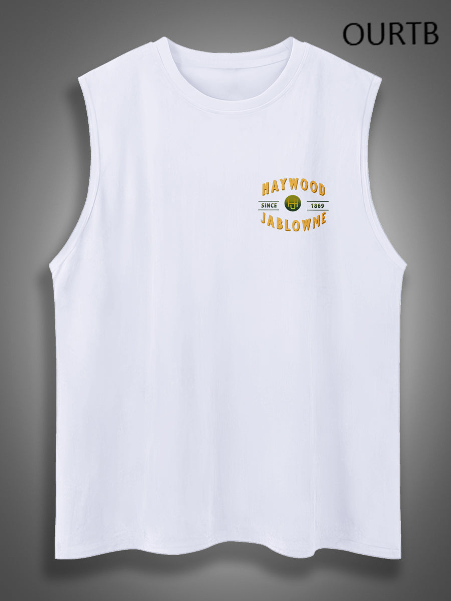 Haywood Since 1869 Jablowme Timber Co Art Print Cotton Sleeveless Tank Tops