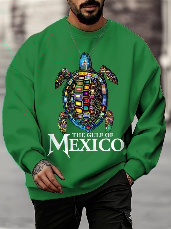 Men's The Gulf Of Mexico Forever Sea Turtle Sweatshirt