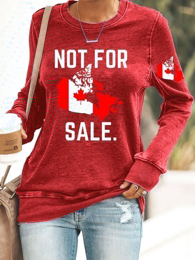 Women's Canada  Print Sweatshirt