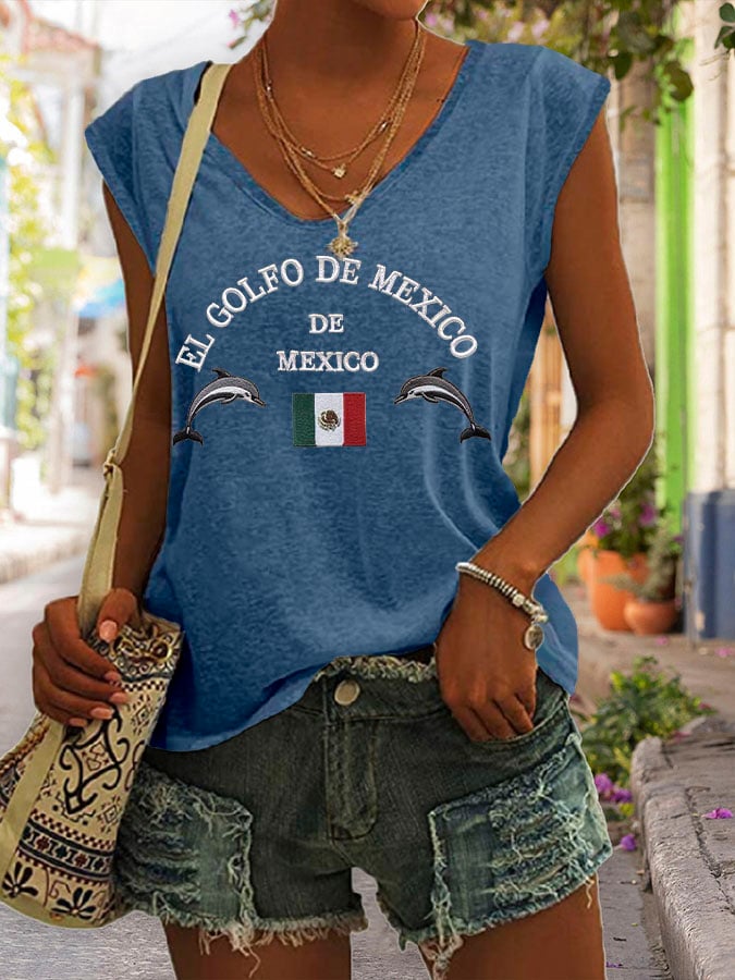 Women's Gulf Of Mexico Print Tank Top