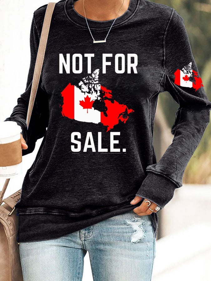 Women's Canada  Print Sweatshirt