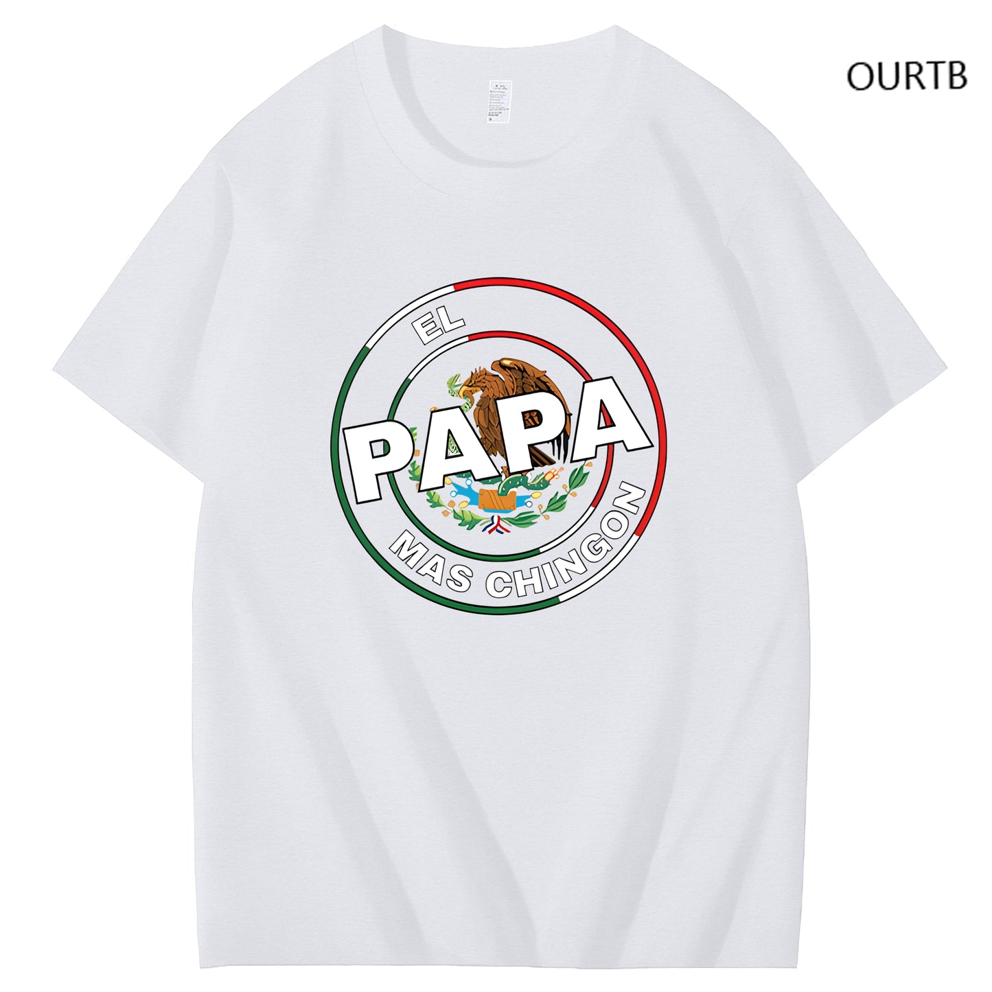 El Papa Mas Chingon Funny Art Pattern Print T-Shirt