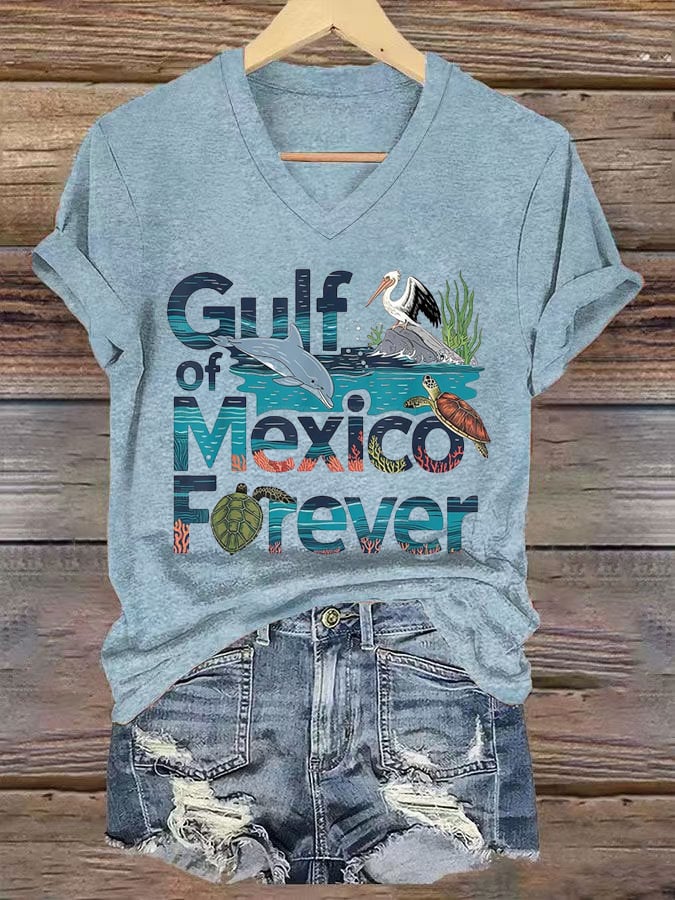 Women's Mexico Flag Print T-Shirt