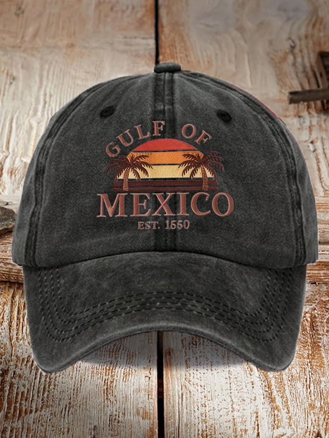 Unisex Gulf of Mexico 1550 Print Baseball Cap