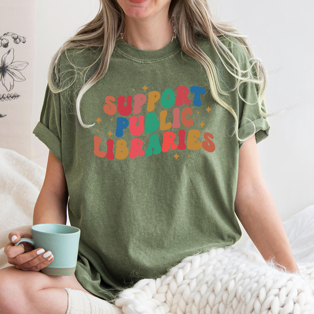 Public Library Sweatshirt Unisex Washed T-shirt