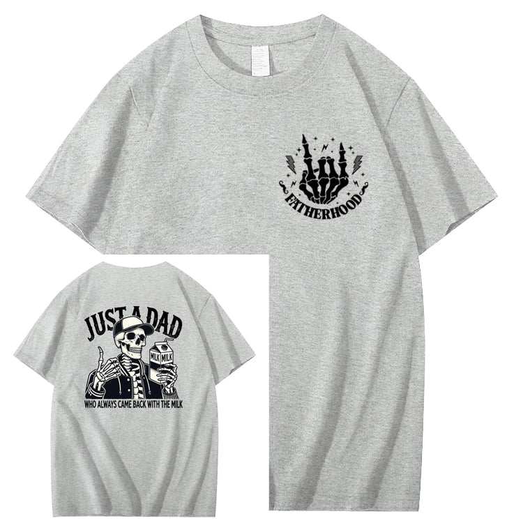 Just A Dad Who Always Came Back With The Milk T-Shirt