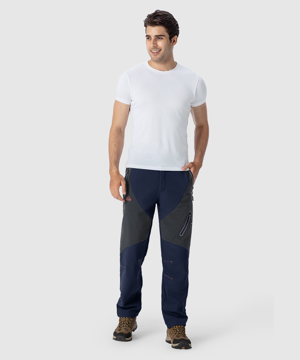 Men's Insulated Water Resistant Warm Fleece Lined Ski Pants