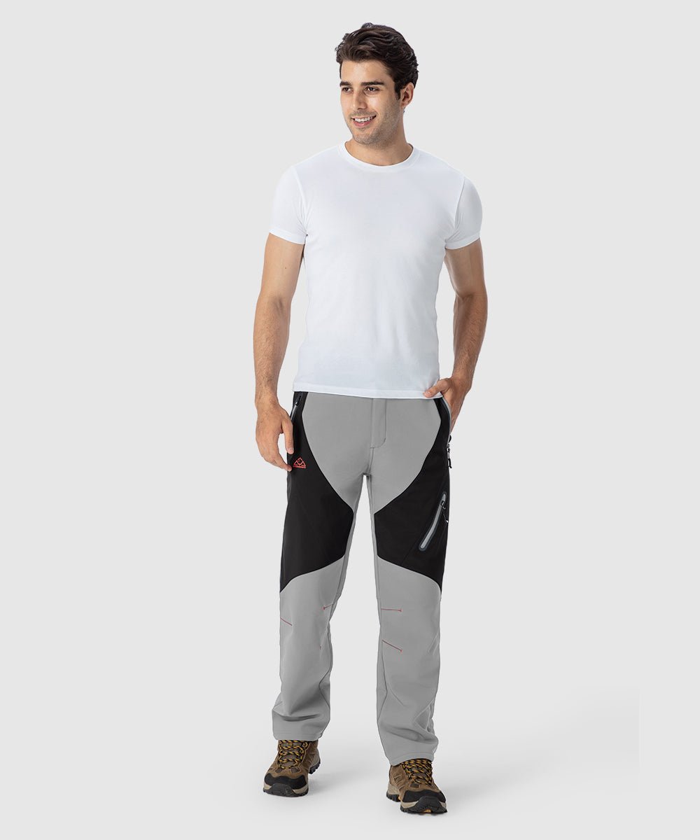 Men's Insulated Water Resistant Warm Fleece Lined Ski Pants