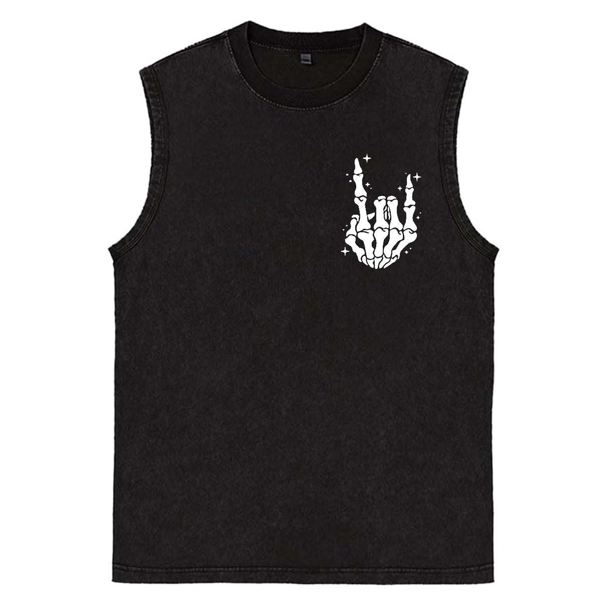 Just A Dad Who Always Came Back With The Milk Print Washed Cotton Sleeveless Tank Tops