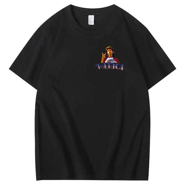 Get ready for 4th of July with this Joe Dirt Pattern Print T-Shirt