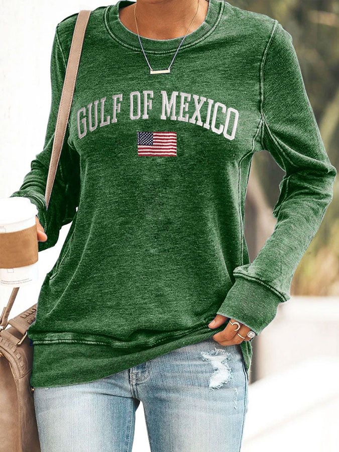Women'S Gulf Of Mexico Print Sweatshirt