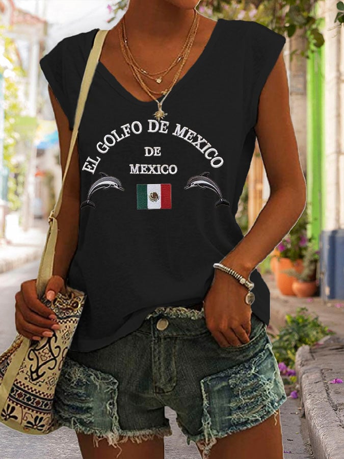 Women's Gulf Of Mexico Print Tank Top