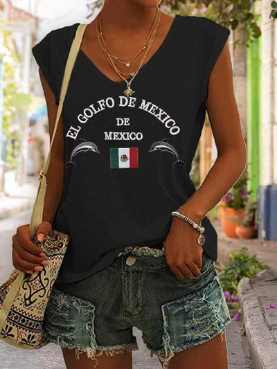 Women's Gulf Of Mexico Print Tank Top