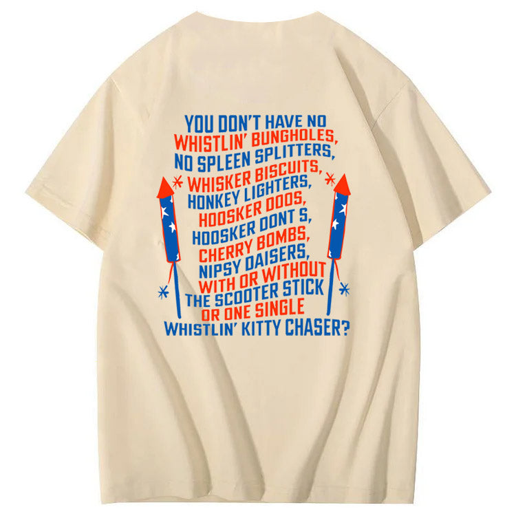 Get ready for 4th of July with this Joe Dirt Pattern Print T-Shirt