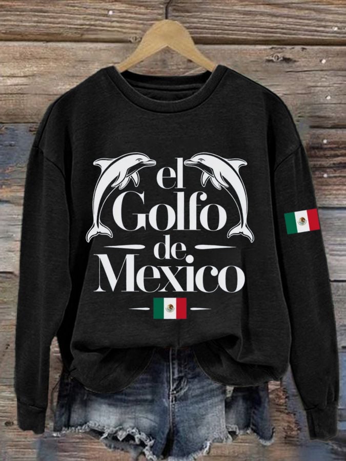 Women's Gulf Of Mexico Print Casual Sweatshirt