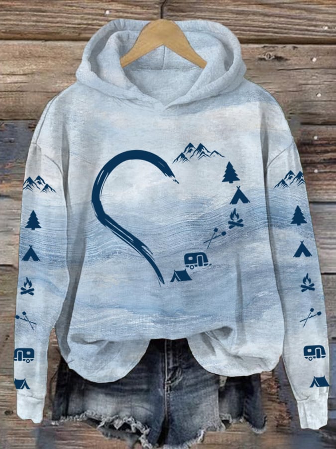 Women's Hiking Print Hoodie