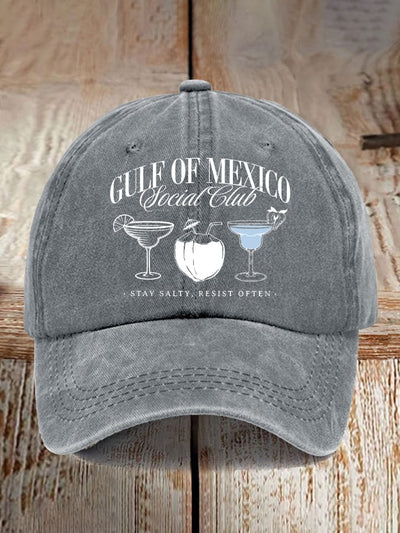 Gulf Of Mexico Printed Casual Baseball Cap
