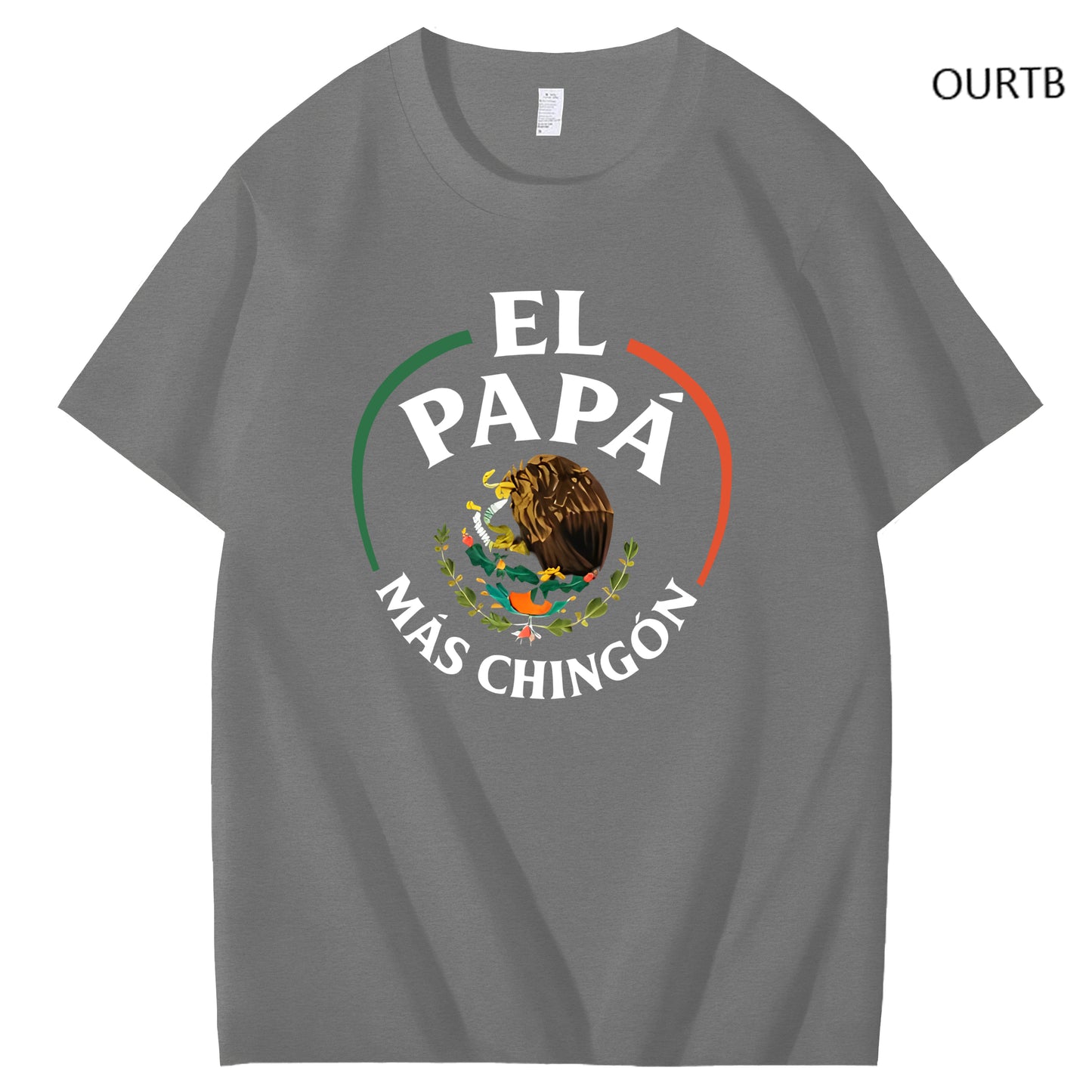 El Papa Mas Chingon Funny Art Pattern Print T-Shirt