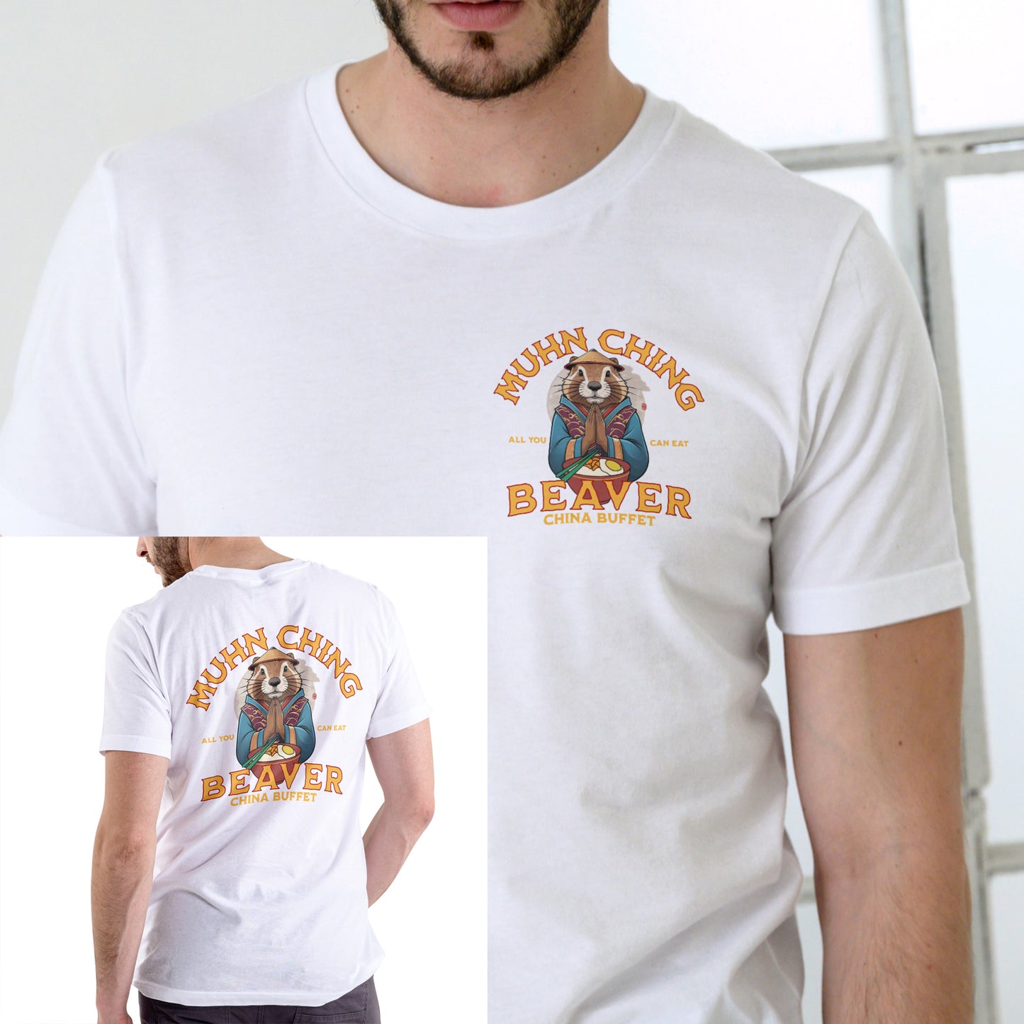 MUHN CHING BEAVER CHINA BUFFET T SHIRT