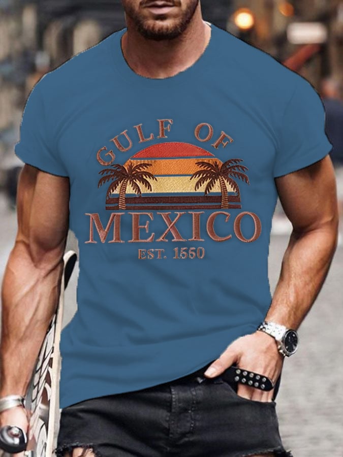 Men's Gulf of Mexico 1550 Print Short Sleeve T-shirt