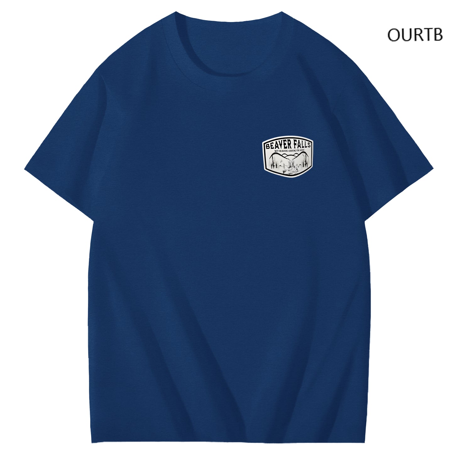 Beaver Falls No Place I'd Rather Come Funny Adoult Art Pattern Print T-Shirt