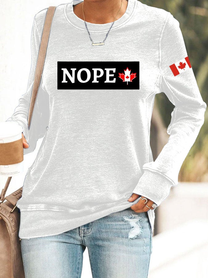 Women's Nop Print Sweatshirt