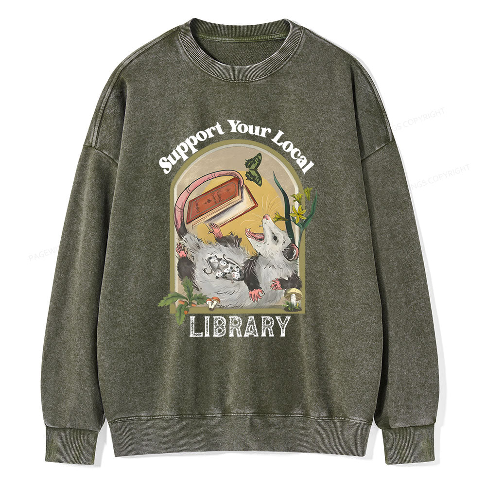 Library Readers Make Leaders Jersey Short Sleeve Tee  Unisex Washed Sweatshirt