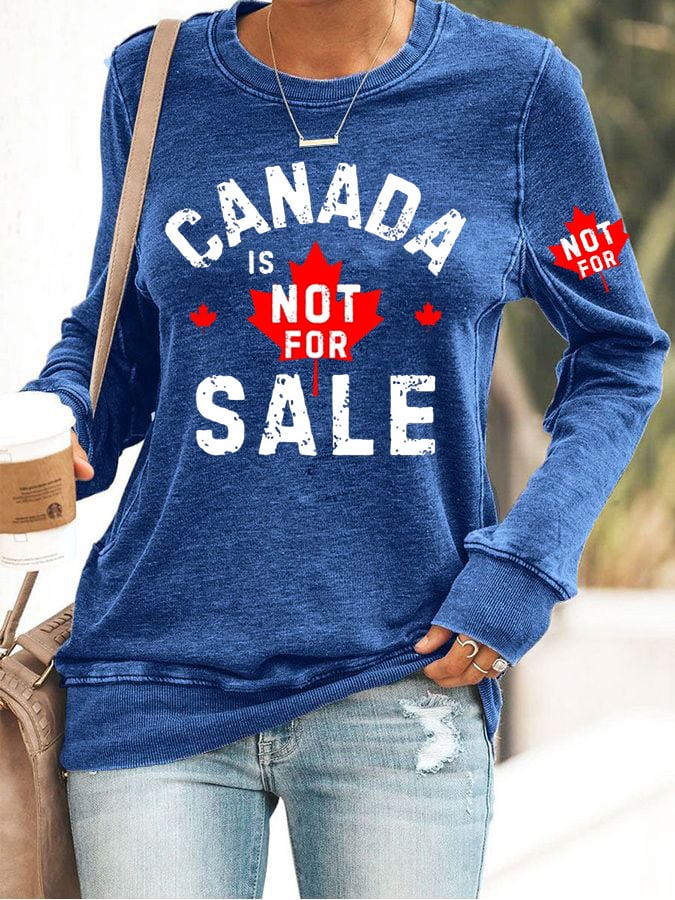 Women's Canada  Print Sweatshirt
