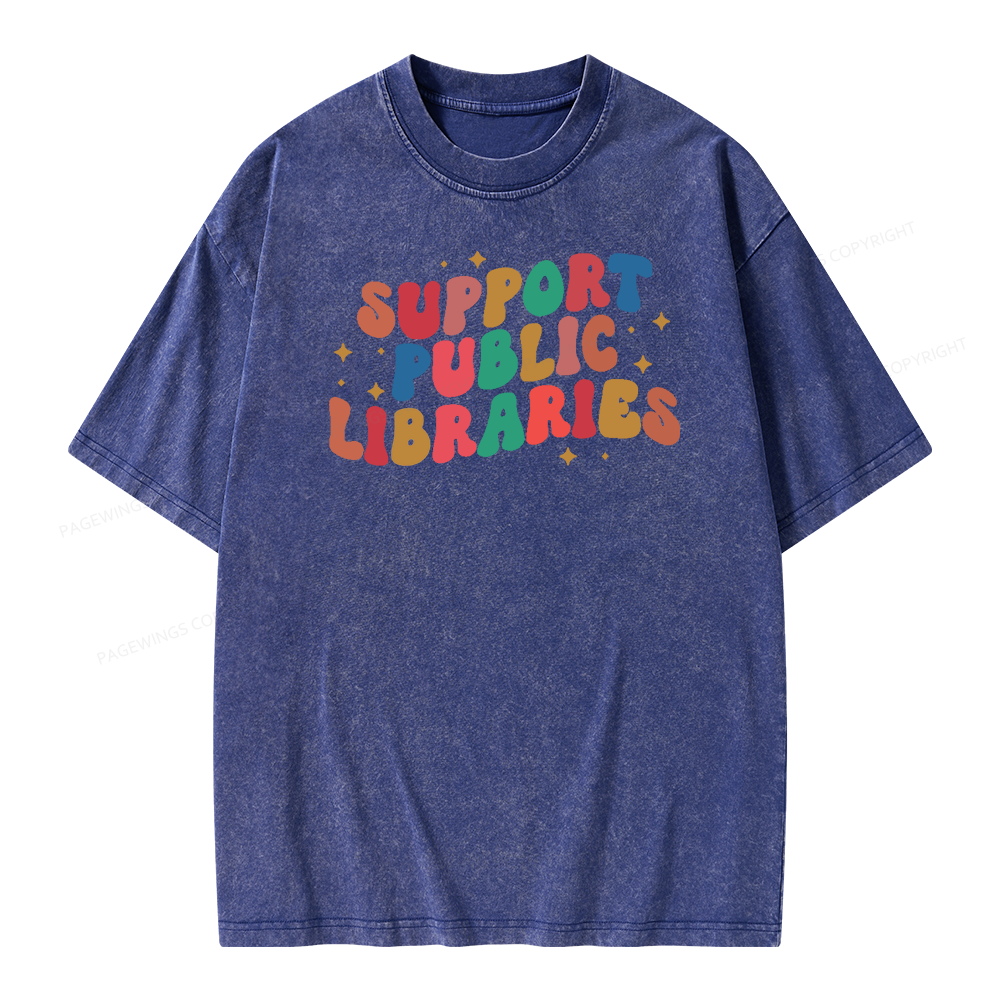 Public Library Sweatshirt Unisex Washed T-shirt