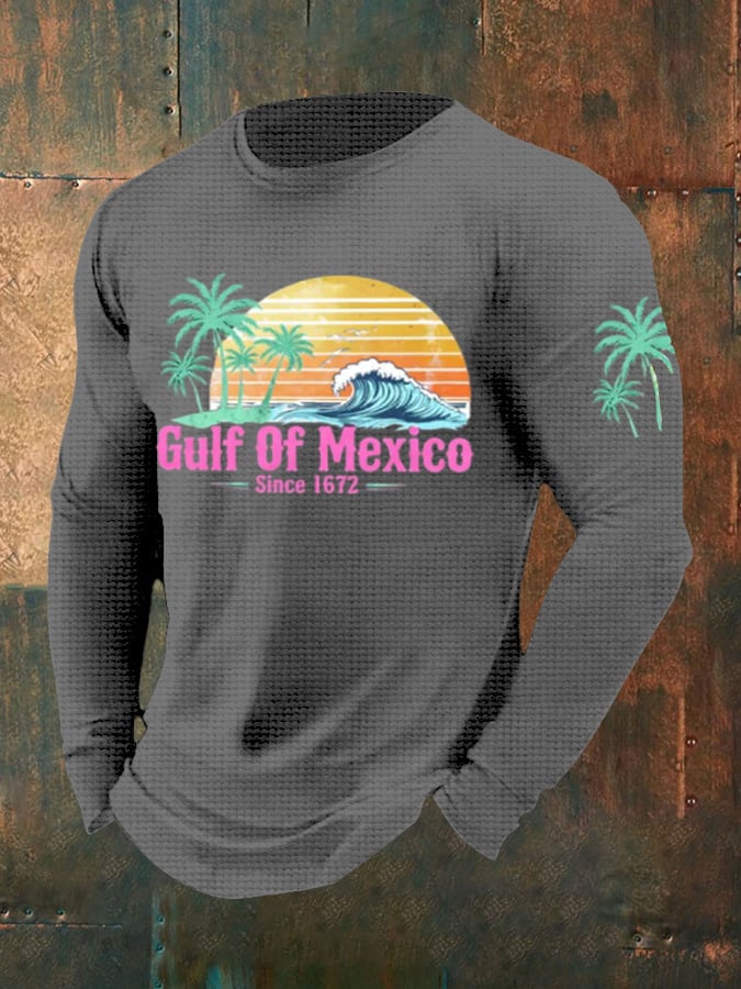 Men's Gulf of Mexico 1550 Print Long Sleeve Top
