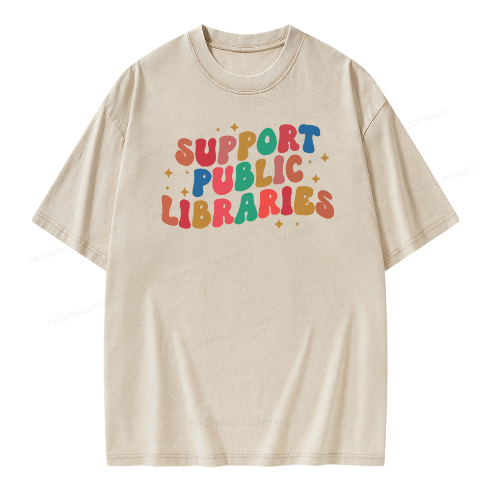 Public Library Sweatshirt Unisex Washed T-shirt