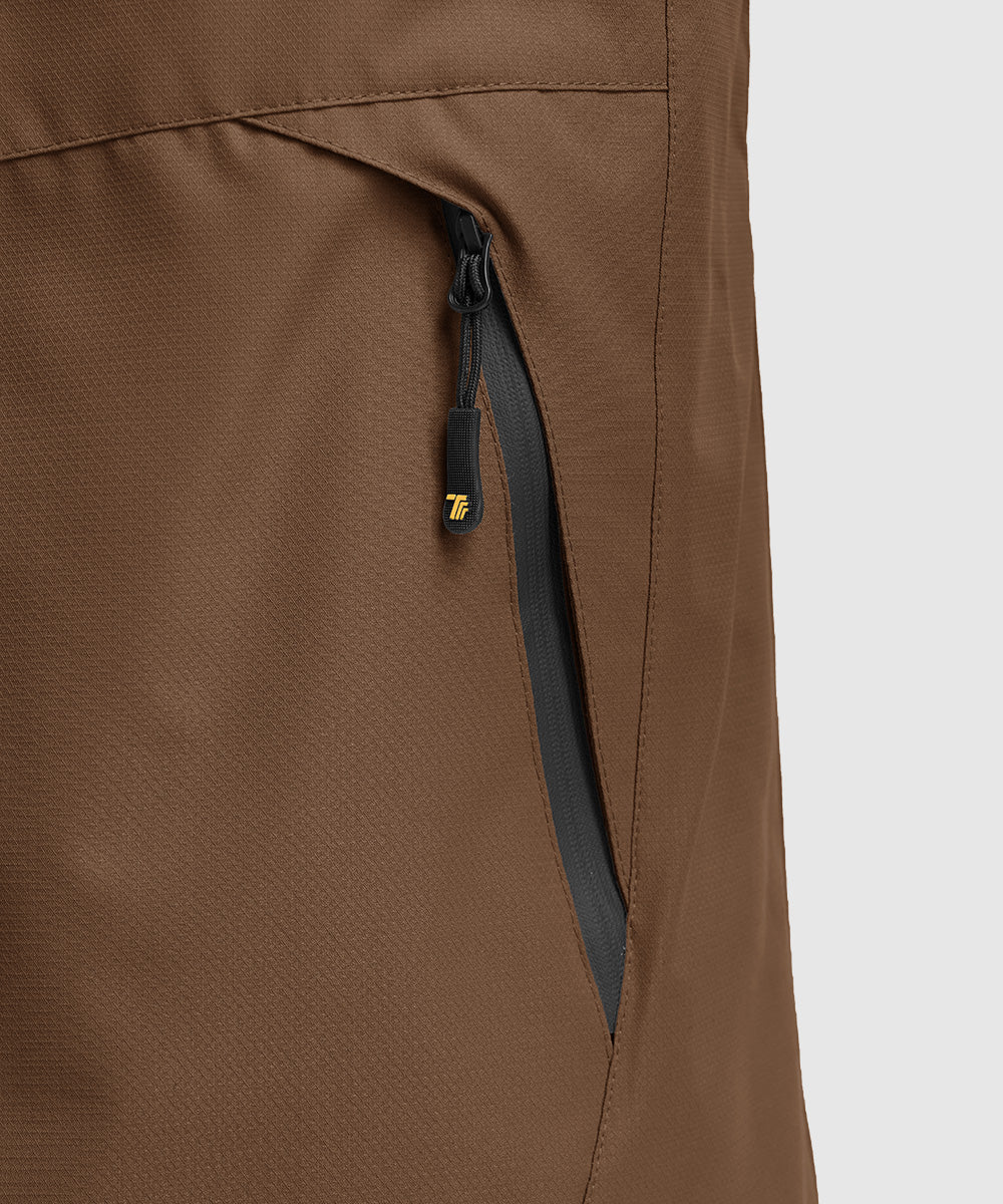 Men's Water Resistant Skiing Windbreaker Hooded Jacket