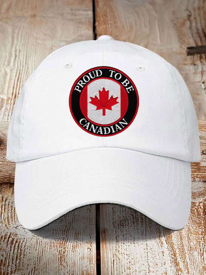 Unisex Canada  Proud To Be Candadian Printed Hat