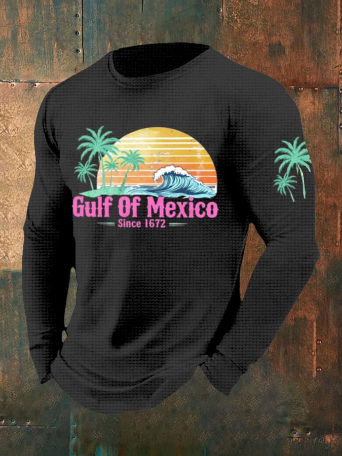 Men's Gulf of Mexico 1550 Print Long Sleeve Top