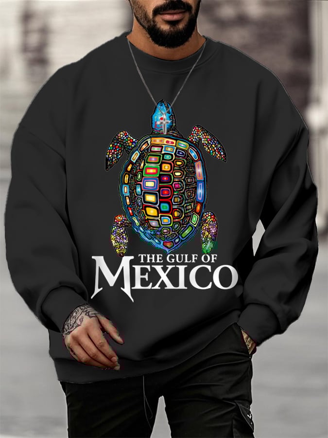 Men's The Gulf Of Mexico Forever Sea Turtle Sweatshirt