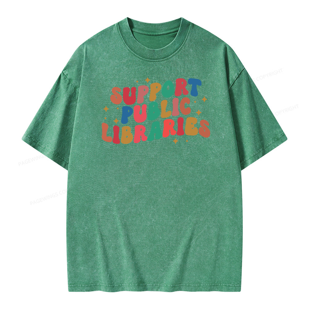 Public Library Sweatshirt Unisex Washed T-shirt