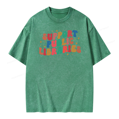 Public Library Sweatshirt Unisex Washed T-shirt
