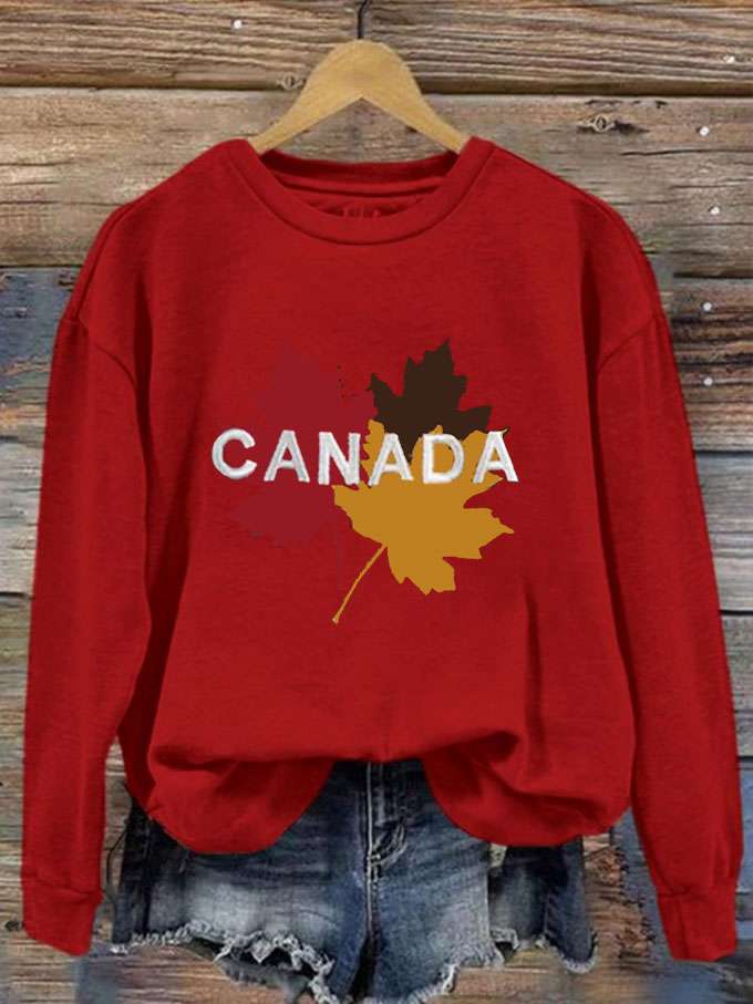 Women's Canada Travel Printed Sweatshirt