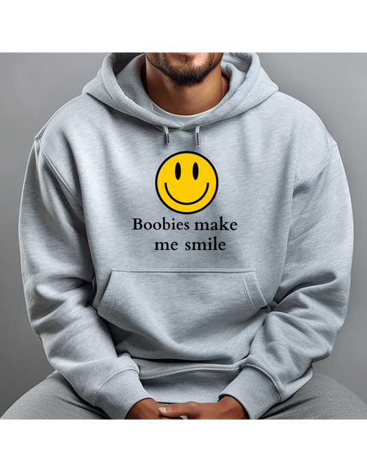 Hoodie, BOOBIES MAKE ME SMILE