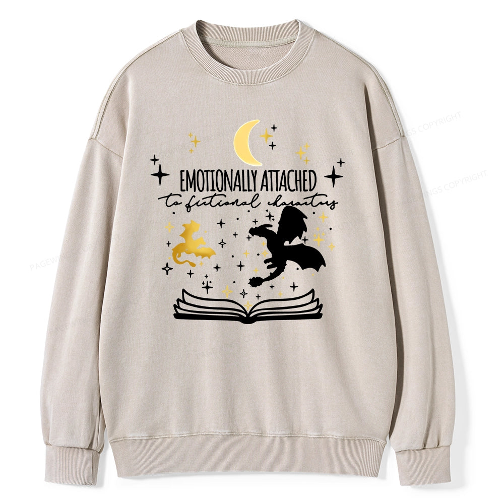 Fourth Wing Dragon Rider Unisex Washed Sweatshirt