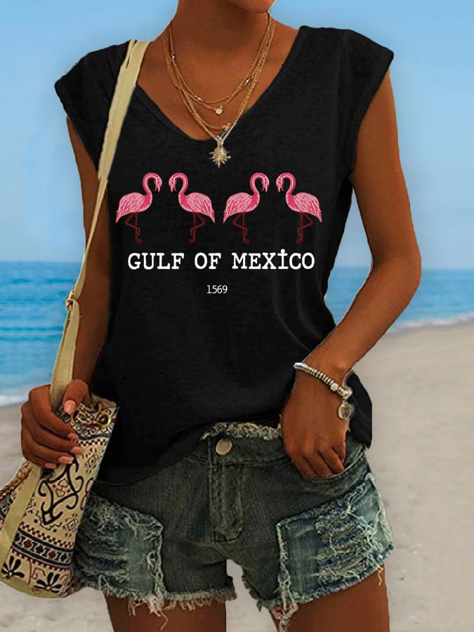 Women's Gulf Of Mexico Print Tank Top