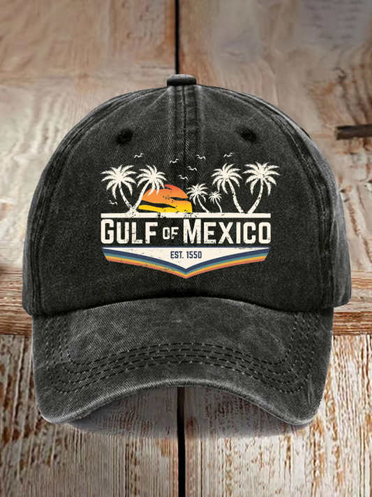 Gulf Of Mexico Printed Casual Baseball Cap
