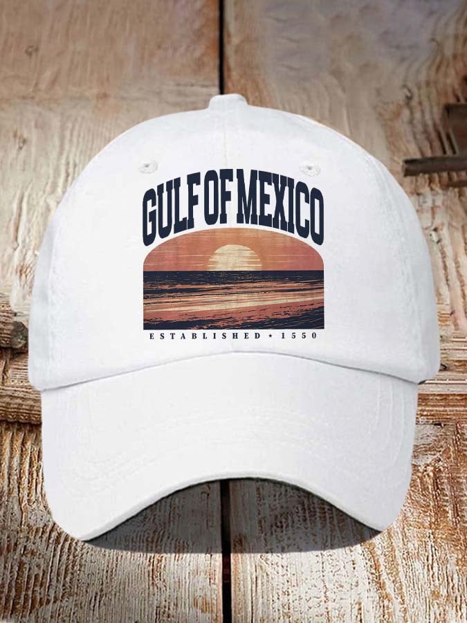 Gulf Of Mexico Print Baseball Cap