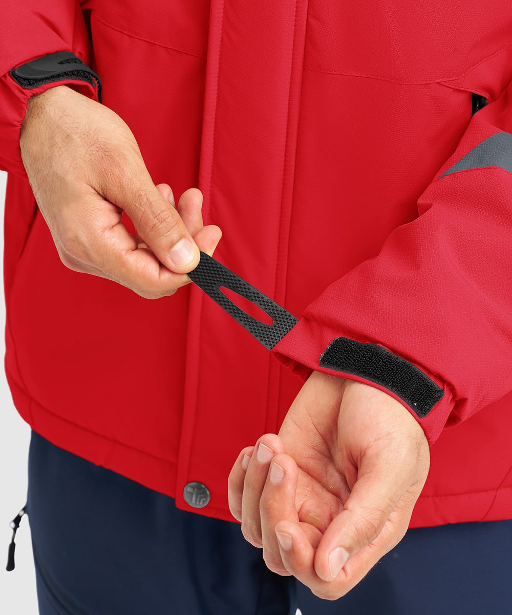 Men's Water Resistant Skiing Windbreaker Hooded Jacket